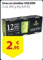 Oferta de De oro - Uvas En Almibar por 2,95€ en Alcampo