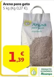 Oferta de Alcampo - Arena Para Gato por 1,39€ en Alcampo