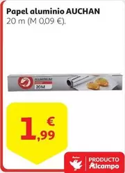 Oferta de Auchan - Papel Aluminio por 1,99€ en Alcampo