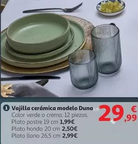 Oferta de Vajilla Ceramica Modelo Duna por 29,99€ en Alcampo