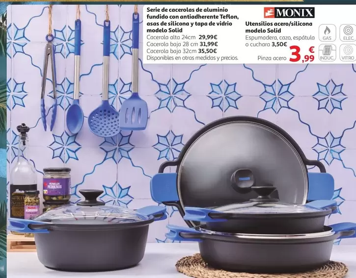 Oferta de Monix - Set De Cacerolas De Llumina Funda De Cocina por 3,99€ en Alcampo