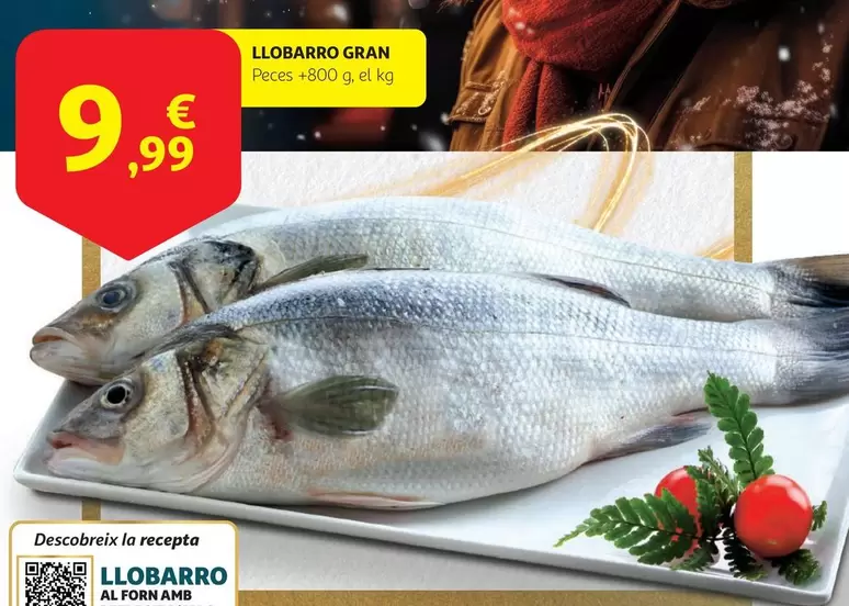 Oferta de Llobarro Gran por 9,99€ en Alcampo