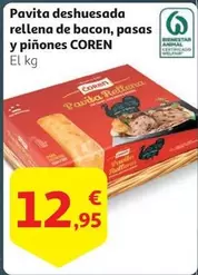 Oferta de Coren - Pavita Deshuesada Rellena De Bacon, Pasas Y Piñones por 12,95€ en Alcampo