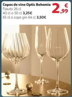 Oferta de Bohemia - Copas De Vino por 2,99€ en Alcampo