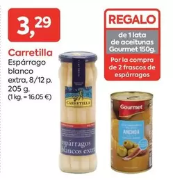 Oferta de Carretilla - Espárrago Blanco Extra por 3,29€ en Suma Supermercados