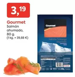 Oferta de Gourmet - Salmón Ahumado por 3,19€ en Suma Supermercados