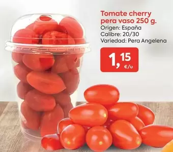 Oferta de Tomate Cherry Pera Vaso por 1,15€ en Suma Supermercados