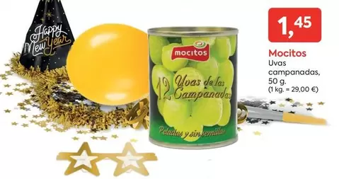 Oferta de Mocitos - Uvas Campanadas por 1,45€ en Suma Supermercados