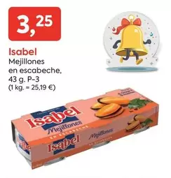 Oferta de Isabel - Mejillones En Escabeche por 3,25€ en Suma Supermercados