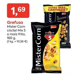 Oferta de Grefusa - Mister Corn Coctel Mix 5 O Maiz Frito por 1,69€ en Suma Supermercados