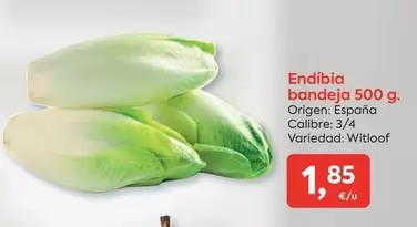 Oferta de Endibia Bandeja por 1,85€ en Suma Supermercados