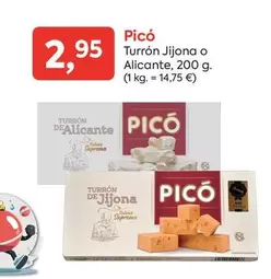 Oferta de Pico - Turron Jijona O Alicante por 2,95€ en Suma Supermercados