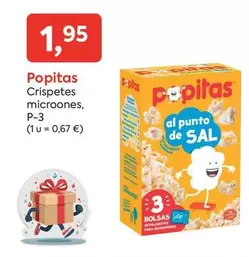 Oferta de Popitas - Crispetes Microones por 1,95€ en Suma Supermercados