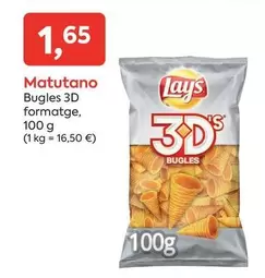 Oferta de Matutano - Bugles 3d Formatge por 1,65€ en Suma Supermercados