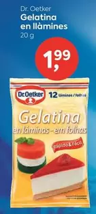 Oferta de Dr Oetker - Gelatina En Llàmines por 1,99€ en Suma Supermercados