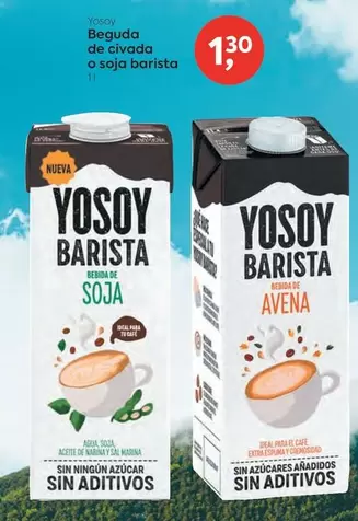 Oferta de YoSoy - Beguda De Civada O Soja Barista por 1,3€ en Suma Supermercados