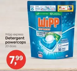 Oferta de WiPP Express - Detergent Powercaps por 7,99€ en Suma Supermercados