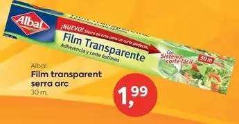 Oferta de Albal - Film Transparent Serra Arc por 1,99€ en Suma Supermercados