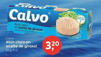 Oferta de Calvo - Atún Claro En Aceite De Girasol por 3,2€ en Suma Supermercados