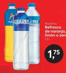 Oferta de Aquarius - Refresco De Naranja Limon O Zero por 1,75€ en Suma Supermercados