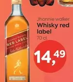 Oferta de Johnnie Walker - Whisky Red Label por 14,49€ en Suma Supermercados