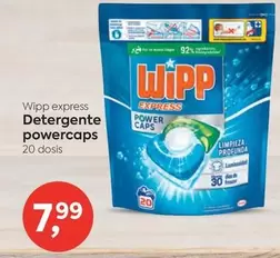 Oferta de WiPP Express - Detergente Powercaps por 7,99€ en Suma Supermercados