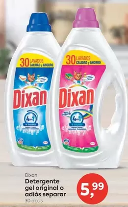 Oferta de Dixan - Detergente Gel Original O Adios Separar por 5,99€ en Suma Supermercados