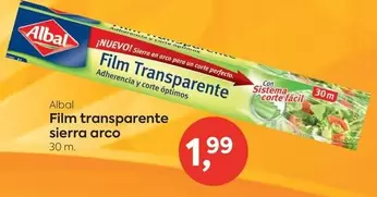 Oferta de Albal - Film Transparente Sierra Arco por 1,99€ en Suma Supermercados