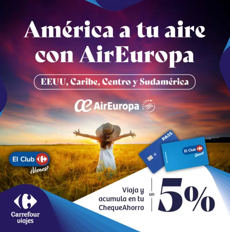 Oferta de Carrefour bio - Variété A Tu Aire Con Air Europa en Carrefour Viajes