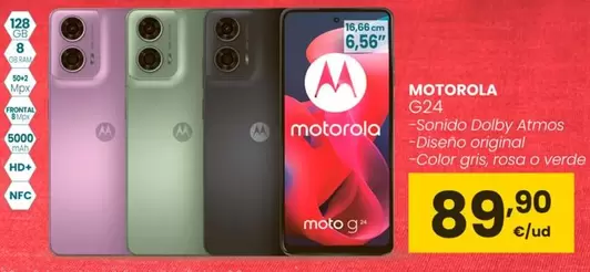 Oferta de Motorola - G24 por 89,9€ en Eroski