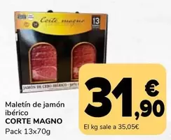 Oferta de Corte Magno - Maletín De Jamón Ibérico por 31,9€ en Supeco