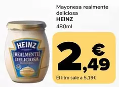 Oferta de Heinz - Mayonesa Realmente Deliciosa por 2,49€ en Supeco