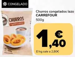 Oferta de Carrefour - Churros Congelados Lazo por 1,4€ en Supeco