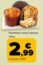 Oferta de Panettone por 2,99€ en Supeco