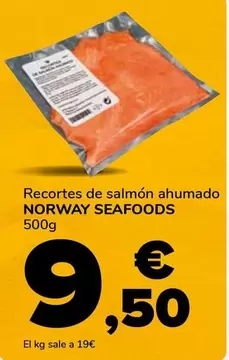 Oferta de Norway Seafoods - Recorte De Salmon Ahumado por 9,5€ en Supeco