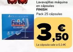 Oferta de Finish - Lavavajillas Maquina En Capsulas por 3,5€ en Supeco