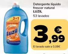 Oferta de Luzil - Detergente Líquido Frescor Natural por 3,99€ en Supeco