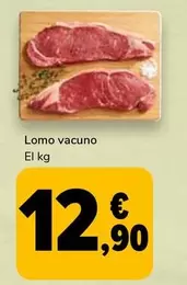 Oferta de Lomo Vacuno por 12,9€ en Supeco