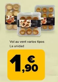 Oferta de Vol Au Vent Varios Tipos por 1,9€ en Supeco