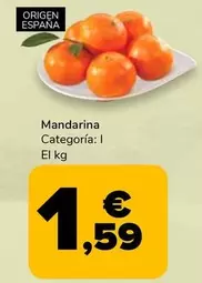 Oferta de Mandarina Categoria por 1,59€ en Supeco