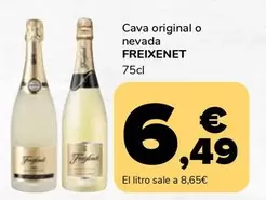 Oferta de Freixenet - Cava Original O Nevada por 6,49€ en Supeco