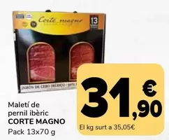 Oferta de Corte Magno - Maletí De Pernil Ibèric por 31,9€ en Supeco