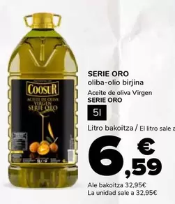 Oferta de Coosur - Aceite De Oliva Virgen Serie Oro por 32,95€ en Supeco