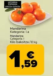 Oferta de Mandarina  por 1,59€ en Supeco