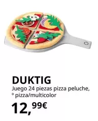 Oferta de Duktig - Juego 24 Piezas Pizza Peluche, Pizza/Multicolor por 12,99€ en IKEA