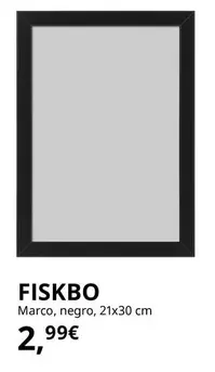 Oferta de Fiskbo - Marco, Negro por 2,99€ en IKEA