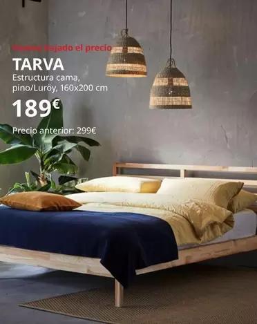 Oferta de Tarva - Estructura Cama, Pino/Luroy por 189€ en IKEA