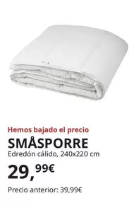 Oferta de Smasporre  - Edredon Calido por 29,99€ en IKEA