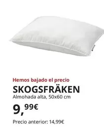 Oferta de Skogsfraken - Almohada Alta  por 9,99€ en IKEA