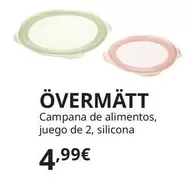 Oferta de Overmatt - Campana De Alimentos, Juego De 2, Silicona por 4,99€ en IKEA